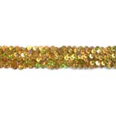 Holographic elastic sequin trim, 3 rows, 1,2 - #53 GOLD