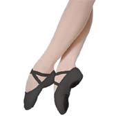 Kód: 36911  Csepptalpas gyakorló balett cipő 31-33-as méretben Grishko 03006 model. - Black (Fekete)