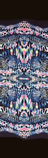 Printed pattern lycra - BLUE