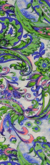 Printed pattern lycra - GREEN/BLUE